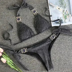 PAYASEN Rhinestone Bikini - Crystal Diamond Swimsuit for Women