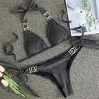 PAYASEN Rhinestone Bikini - Crystal Diamond Swimsuit for Women