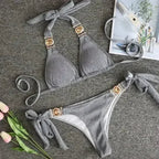 PAYASEN Rhinestone Bikini - Crystal Diamond Swimsuit for Women