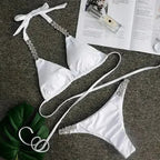 PAYASEN Rhinestone Bikini - Crystal Diamond Swimsuit for Women