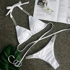 PAYASEN Rhinestone Bikini - Crystal Diamond Swimsuit for Women