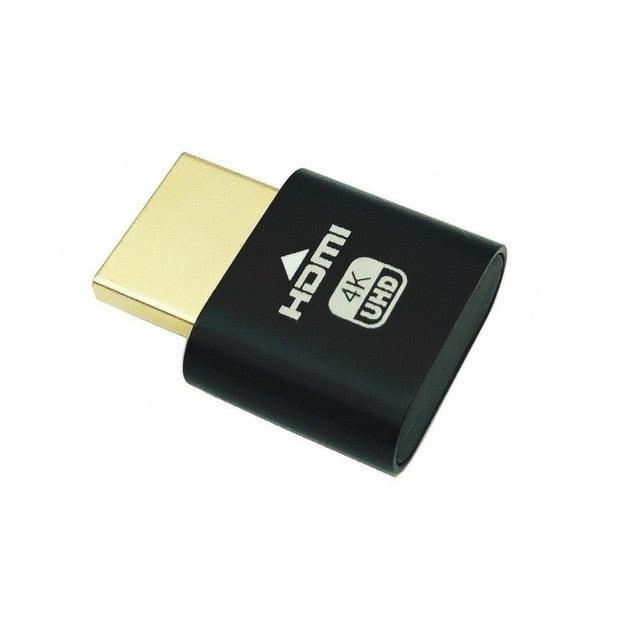 HDMI Virtual Display 4K HDMI Plug Display Cheat Virtual Plug HDMI High Resolution Virtual Monitor Display Emulator New Generation Headless Display Adapter Supports Up To 4K Stevvex