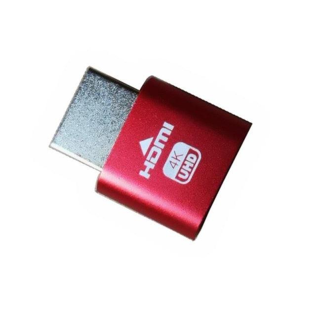HDMI Virtual Display 4K HDMI Plug Display Cheat Virtual Plug HDMI High Resolution Virtual Monitor Display Emulator New Generation Headless Display Adapter Supports Up To 4K Stevvex