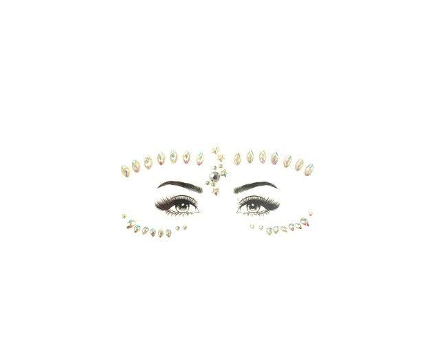 23 Sets Glitter Face Jewels Sticker Temporary Party Face Makeup Tattoo Face Gems Glitter Face Jewels Crystal Stickers For Womens Stevvex