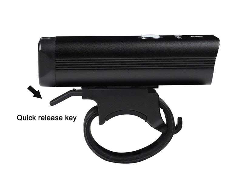 Front Bicycle Light USB Rechargeable LED Bike Light Waterproof Cycling Headlight Climbing Safety Flashlight Lamps Bike Light Super Bright Bicycle Light Easy To Install Fits All Bikes Headlights With Modes Stevvex