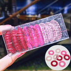 9pcs/set Telephone Colorful Hair Ties Woman Elastic Hairband Ponytail Holders Hair Ropes Wires Scrunchies Elastic Hair Bands Kid Ponytail Holder Tie Gum Hair Accessories Stevvex