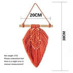 Handmade Wall Art Home Wall Decor Woven Hanging Tapestry Tassel Wind Chimes Wall Hanging Ornaments  Hand Macrame Wall  For Wall Wedding Living Room Gallery Patio Apartment Yard Decor Stevvex