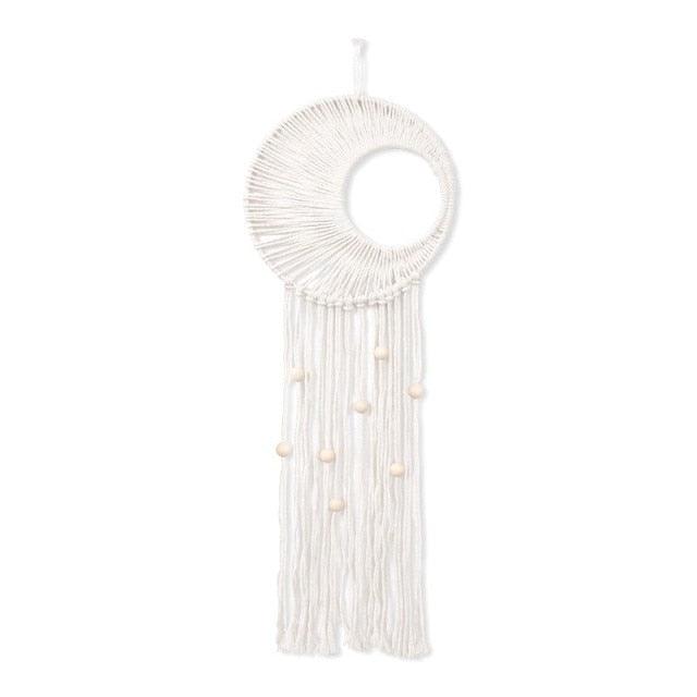 Handmade Wall Art Home Wall Decor Woven Hanging Tapestry Tassel Wind Chimes Wall Hanging Ornaments  Hand Macrame Wall  For Wall Wedding Living Room Gallery Patio Apartment Yard Decor Stevvex