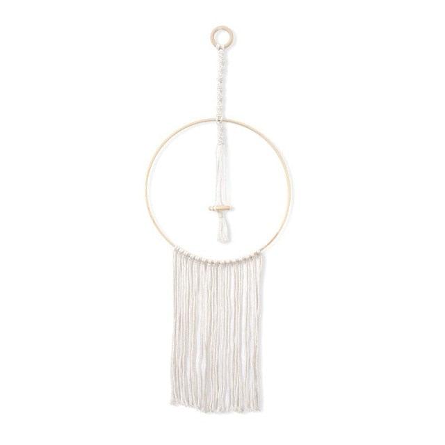 Handmade Wall Art Home Wall Decor Woven Hanging Tapestry Tassel Wind Chimes Wall Hanging Ornaments  Hand Macrame Wall  For Wall Wedding Living Room Gallery Patio Apartment Yard Decor Stevvex