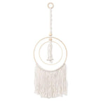 Handmade Wall Art Home Wall Decor Woven Hanging Tapestry Tassel Wind Chimes Wall Hanging Ornaments  Hand Macrame Wall  For Wall Wedding Living Room Gallery Patio Apartment Yard Decor Stevvex