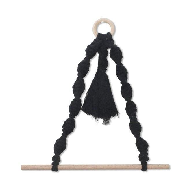 Handmade Wall Art Home Wall Decor Woven Hanging Tapestry Tassel Wind Chimes Wall Hanging Ornaments  Hand Macrame Wall  For Wall Wedding Living Room Gallery Patio Apartment Yard Decor Stevvex