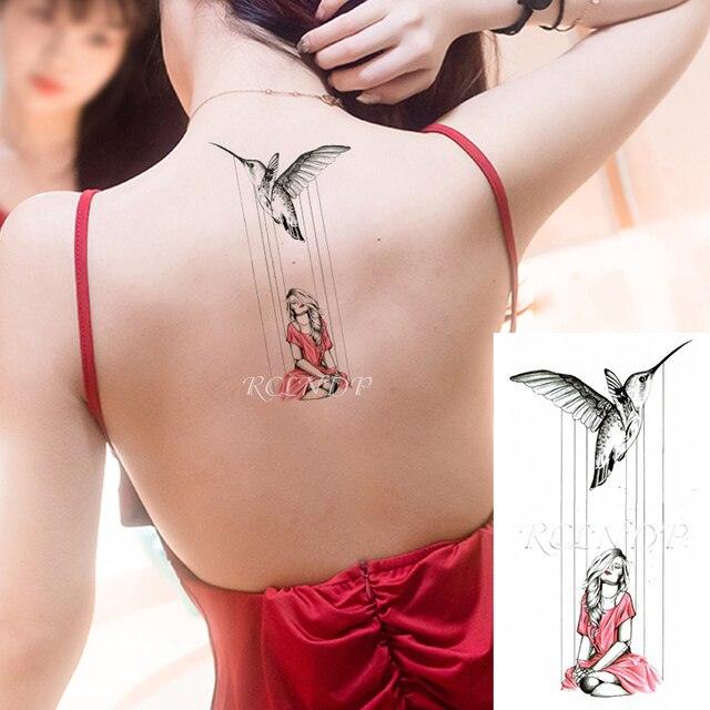 Elegant Waterproof Temporary Butterfly Sticker Tattoo Fake  Halloween Party Tattoo For Woman Girls Stevvex