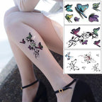 Elegant Waterproof Temporary Butterfly Sticker Tattoo Fake  Halloween Party Tattoo For Woman Girls Stevvex
