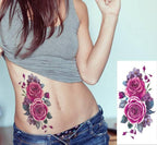 Elegant Waterproof Temporary Butterfly Sticker Tattoo Fake  Halloween Party Tattoo For Woman Girls Stevvex