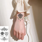 Elegant Waterproof Temporary Butterfly Sticker Tattoo Fake  Halloween Party Tattoo For Woman Girls Stevvex
