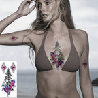 Elegant Waterproof Temporary Butterfly Sticker Tattoo Fake  Halloween Party Tattoo For Woman Girls Stevvex