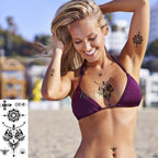 Elegant Waterproof Temporary Butterfly Sticker Tattoo Fake  Halloween Party Tattoo For Woman Girls Stevvex