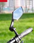 Unique 360 Degree Rotate Bike Rear View Mirror Cycling Accessories Flexible Safety Rear View Mirrors Adjustable Easy Mount Rear View Bike Mirrors Back Right Side Bicycle Mirror For Adult Bikes Stevvex