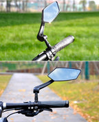 Unique 360 Degree Rotate Bike Rear View Mirror Cycling Accessories Flexible Safety Rear View Mirrors Adjustable Easy Mount Rear View Bike Mirrors Back Right Side Bicycle Mirror For Adult Bikes Stevvex