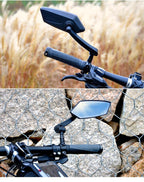 Unique 360 Degree Rotate Bike Rear View Mirror Cycling Accessories Flexible Safety Rear View Mirrors Adjustable Easy Mount Rear View Bike Mirrors Back Right Side Bicycle Mirror For Adult Bikes Stevvex