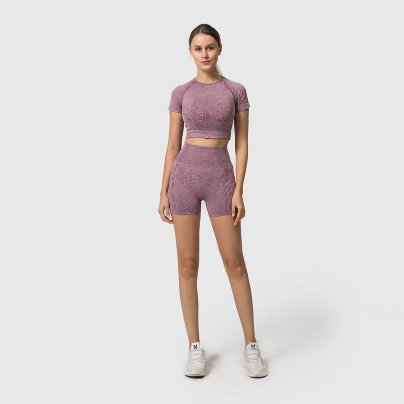 FlexFit Seamless Women’s Yoga Set: Comfort & Style - SJB-DIAMOND ELITES