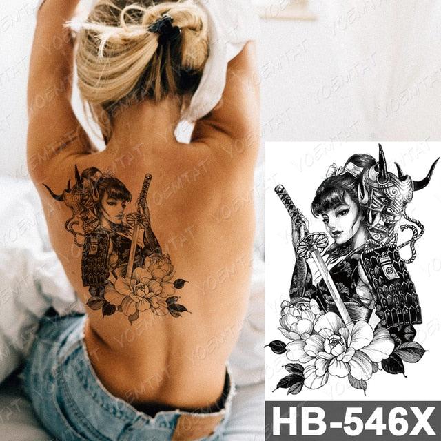 Different Stylish Waterproof Temporary Tattoo Sticker Heart Knife Angel Makeup Tattoos For Women Men Stevvex