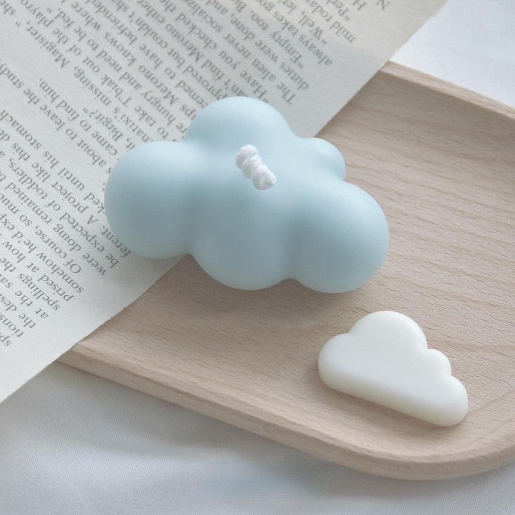 Small Scented Cloud Shape Birthday Candle Handmade Scented Candle Hand Poured Decorative Candle Aesthetic Candle Room Decor For Home Use Bedroom Romantic Soy Candle Home decoration Mother's Day Gifts Stevvex