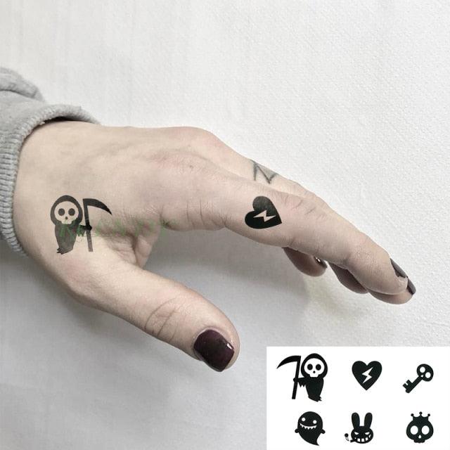 Elegant Waterproof Tattoo Sticker Sun Moon Fake Tatto Fashion Moon Temporary Fun Sun Wave Magic Tatoos For Womens Mens Stevvex