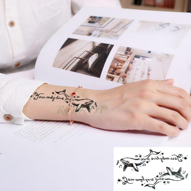 Elegant Waterproof Tattoo Sticker Sun Moon Fake Tatto Fashion Moon Temporary Fun Sun Wave Magic Tatoos For Womens Mens Stevvex