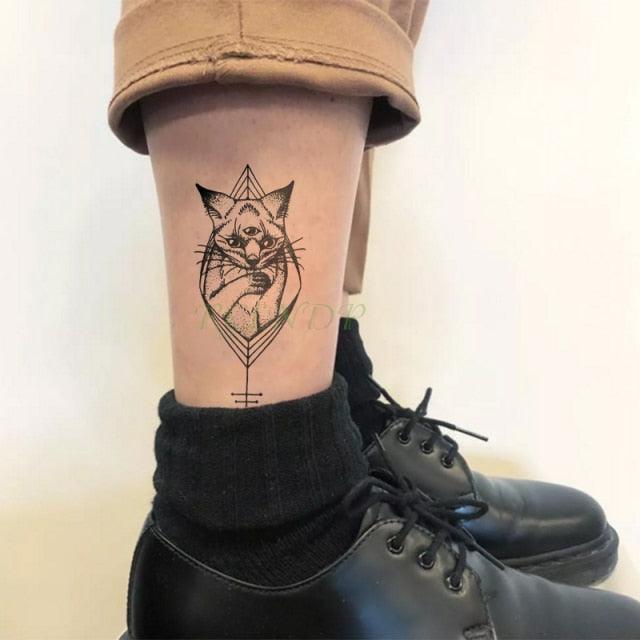 Elegant Waterproof Tattoo Sticker Sun Moon Fake Tatto Fashion Moon Temporary Fun Sun Wave Magic Tatoos For Womens Mens Stevvex