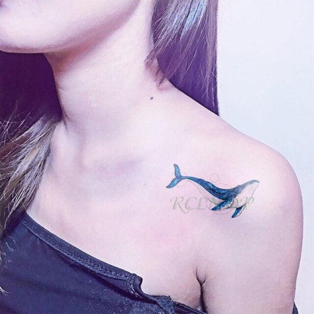 Elegant Waterproof Tattoo Sticker Sun Moon Fake Tatto Fashion Moon Temporary Fun Sun Wave Magic Tatoos For Womens Mens Stevvex