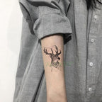 Elegant Waterproof Tattoo Sticker Sun Moon Fake Tatto Fashion Moon Temporary Fun Sun Wave Magic Tatoos For Womens Mens Stevvex