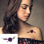 Elegant Waterproof Tattoo Sticker Sun Moon Fake Tatto Fashion Moon Temporary Fun Sun Wave Magic Tatoos For Womens Mens Stevvex