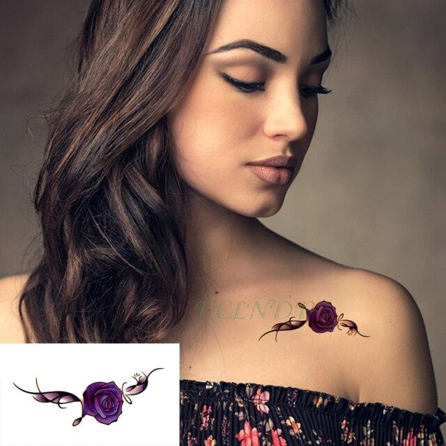 Elegant Waterproof Tattoo Sticker Sun Moon Fake Tatto Fashion Moon Temporary Fun Sun Wave Magic Tatoos For Womens Mens Stevvex