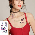 Elegant Waterproof Tattoo Sticker Sun Moon Fake Tatto Fashion Moon Temporary Fun Sun Wave Magic Tatoos For Womens Mens Stevvex