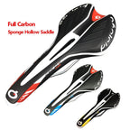 Hollow Lightweight Full Carbon Giber Bow Sponge Road Bike Seat Cushion Bicycle Saddle For Mountain Bikes Gel Bike Seat Breathable Waterproof With Central Relief Zone And Ergonomics Design Stevvex