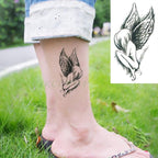Elegant Waterproof Temporary Tattoo Sticker Cat Fox Flash Tatoo Neck Hand Modern Tattoo Stickers Butterflies Cats For Womens Stevvex