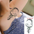 Elegant Waterproof Temporary Tattoo Sticker Cat Fox Flash Tatoo Neck Hand Modern Tattoo Stickers Butterflies Cats For Womens Stevvex
