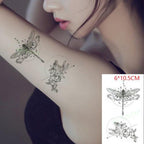 Elegant Waterproof Temporary Tattoo Sticker Cat Fox Flash Tatoo Neck Hand Modern Tattoo Stickers Butterflies Cats For Womens Stevvex