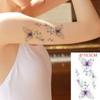 Elegant Waterproof Temporary Tattoo Sticker Cat Fox Flash Tatoo Neck Hand Modern Tattoo Stickers Butterflies Cats For Womens Stevvex