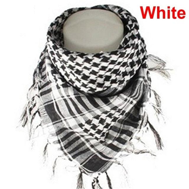 Winter Warm Unisex Fashion Lightweight Military Men Scarves Arab Tactical Desert Army Keffiyeh Scarf Military Scarves Shemagh Palestine Islamic Multifunction Tactical cotton head Scarf square Arabic Keffiyeh Wrap Bandana Women Men Stevvex