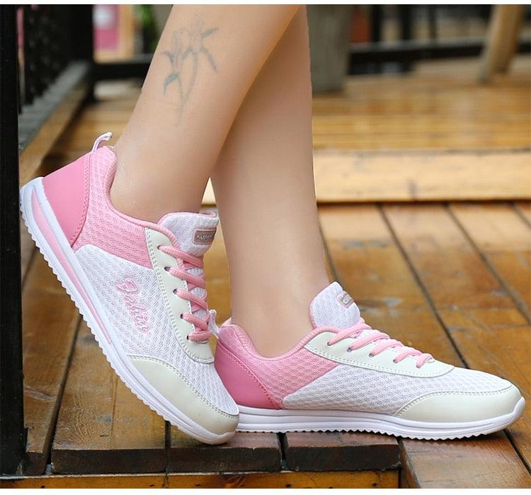 New Womans Purple Casual Sneakers Breathable Women Shoes Mesh Women Chunky Sneakers Walking Running Tennis Gym Shoes For Women Non Slip Sneakers Stevvex