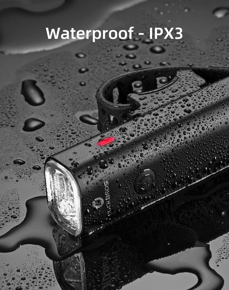 Bike Light Rainproof USB Rechargeable LED 2000mAh MTB Front Lamp Headlight Aluminum Ultralight Flashlight Super Bright Bicycle Front Headlight 5 Light Modes And Large Capacity Battery Stevvex