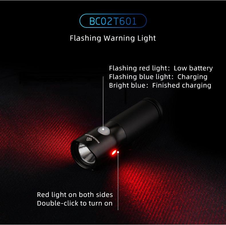 Bike Light Rainproof USB Rechargeable LED 2000mAh MTB Front Lamp Headlight Aluminum Ultralight Flashlight Super Bright Bicycle Front Headlight 5 Light Modes And Large Capacity Battery Stevvex