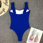 Luxury Black Female Swimsuit Vintage One Piece Ruffled Push Up Tummy Control Swimwear Halter One Piece Slimming Retro Swimsuit Women's Plus Size Push Up Bathing Suit Solid Red Swimwear Women Padded Bathing Suits Stevvex