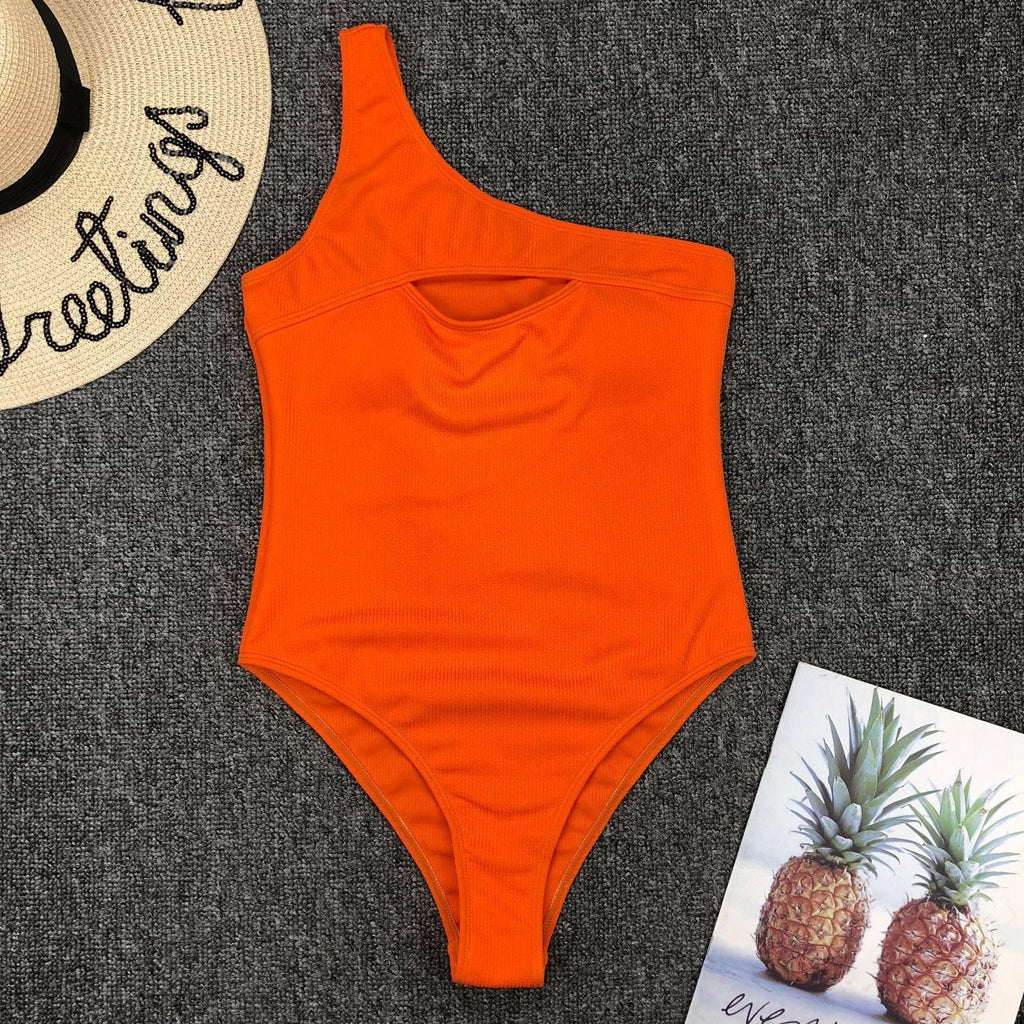 Luxury Black Female Swimsuit Vintage One Piece Ruffled Push Up Tummy Control Swimwear Halter One Piece Slimming Retro Swimsuit Women's Plus Size Push Up Bathing Suit Solid Red Swimwear Women Padded Bathing Suits Stevvex