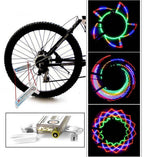 Bicycle Spoke Light Motorcycle Bike Tire Wheel Lights Flash Spoke Light Lamp Outdoor Cycling LED Bicycle Spoke Tire Light With 32 LED Changes Patterns Bicycle Rim Lights Stevvex