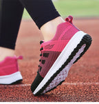 Sport Women Casual Shoes Fashion Breathable Walking Mesh Flat Sneakers Women Gym Vulcanized Tenis Walking Shoes Breathable Lightweight Casual Comfort Fashion Sneaker