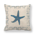 Pillowcase Sofa Cushion Cover Decoration Linen Pillow Case Higher Quality Marine Sea Life Pillow Covers Cases Super Soft Square Cushion Decorative Pillow Pattern Sofa Pillow Cover Couch Pillow 45x45CM Stevvex