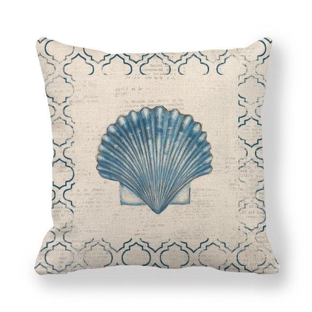 Pillowcase Sofa Cushion Cover Decoration Linen Pillow Case Higher Quality Marine Sea Life Pillow Covers Cases Super Soft Square Cushion Decorative Pillow Pattern Sofa Pillow Cover Couch Pillow 45x45CM Stevvex